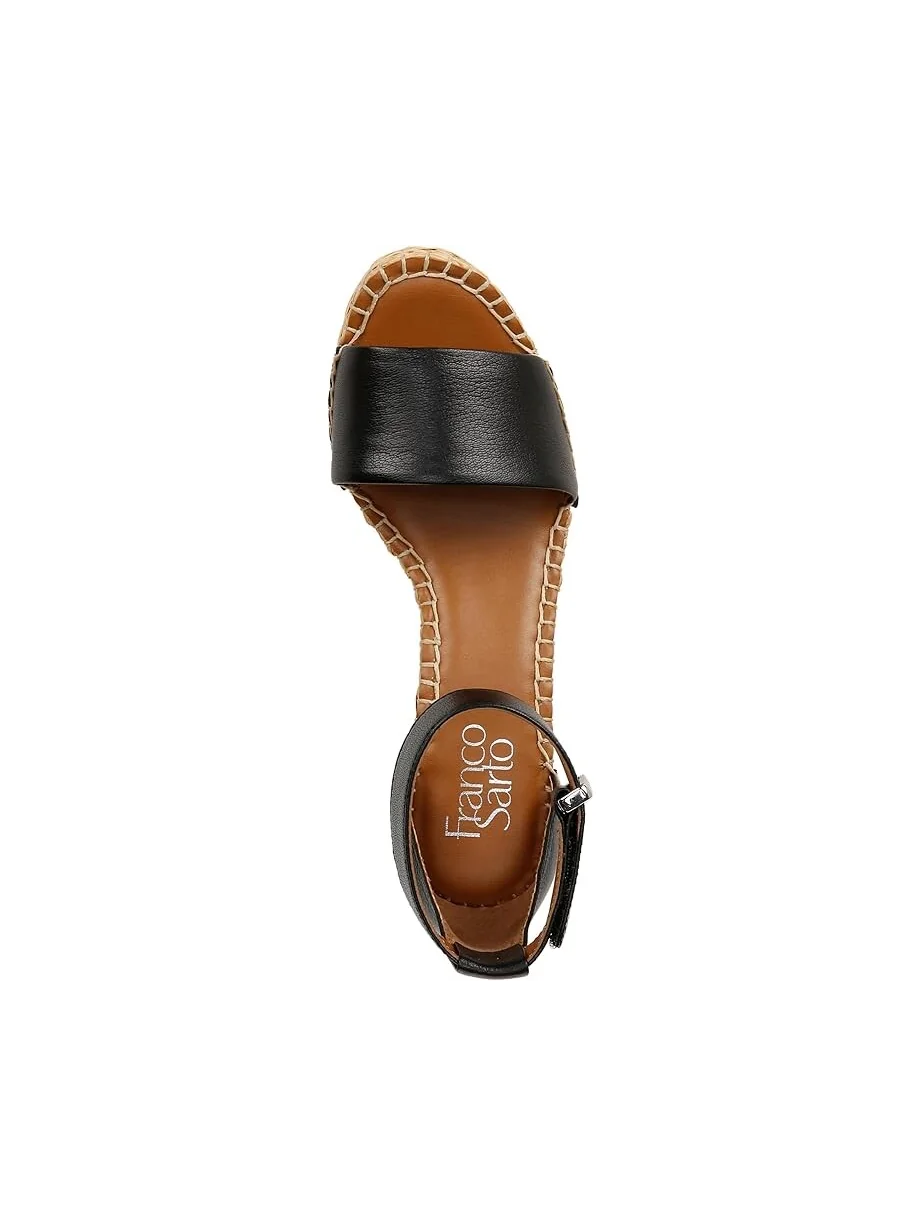Сандалии Franco Sarto Clemens Raffia Espadrille Wedge Heel — 2