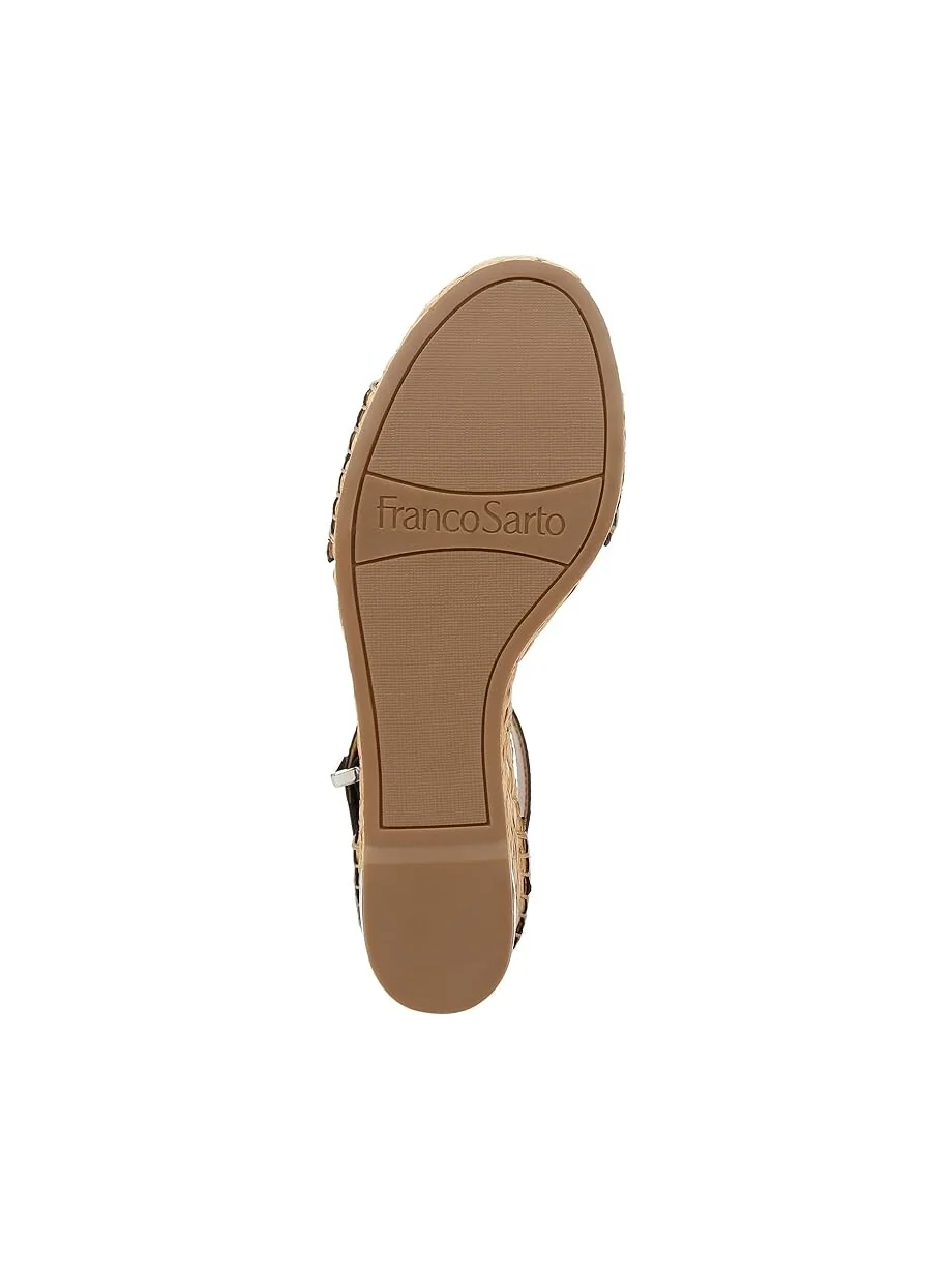 Сандалии Franco Sarto Clemens Raffia Espadrille Wedge Heel — 3