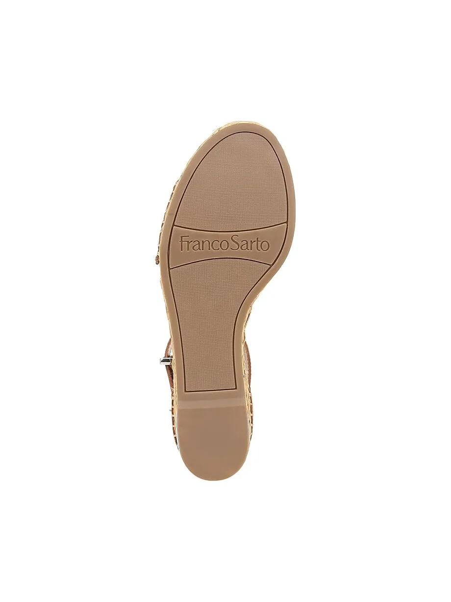 Сандалии Franco Sarto Clemens Raffia Espadrille Wedge Heel — 3