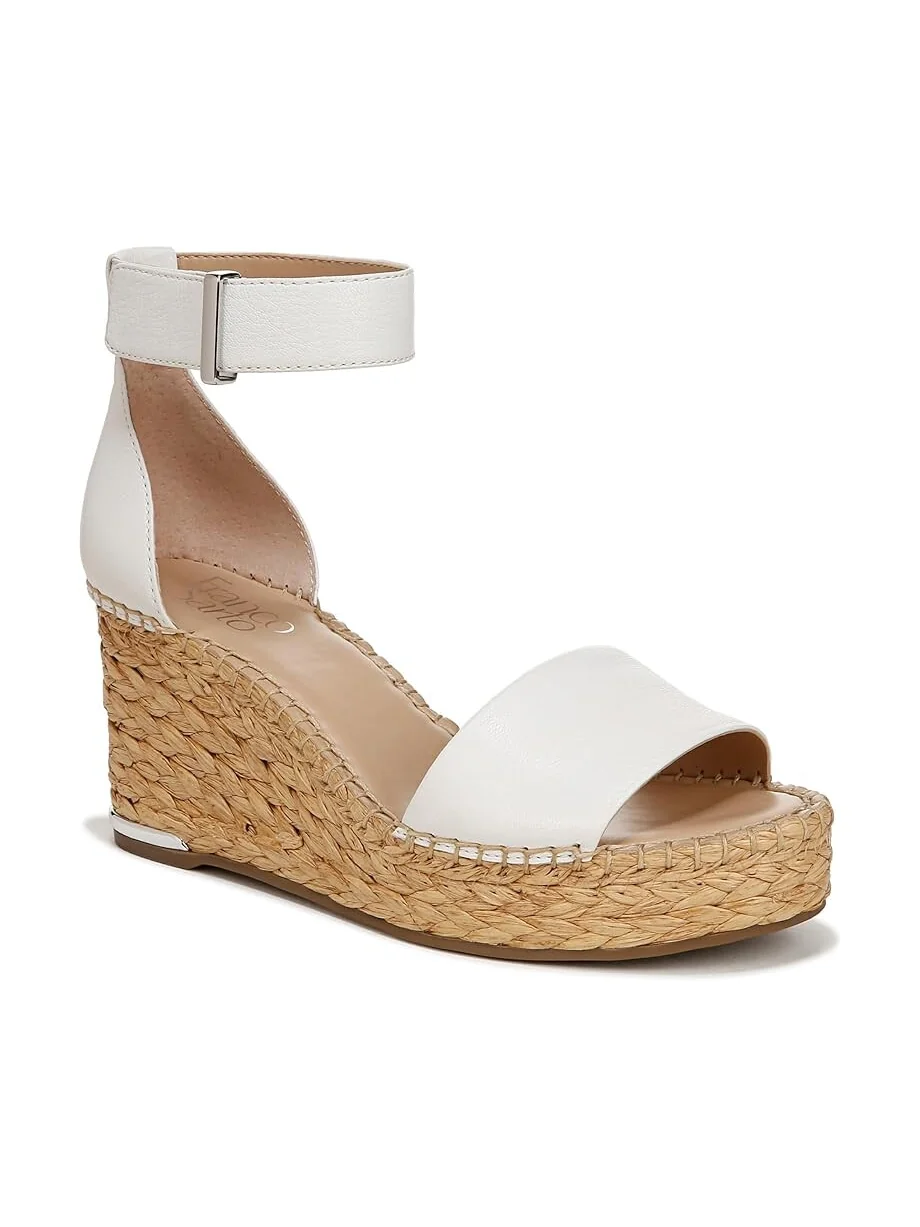 Сандалии Franco Sarto Clemens Raffia Espadrille Wedge Heel — 1