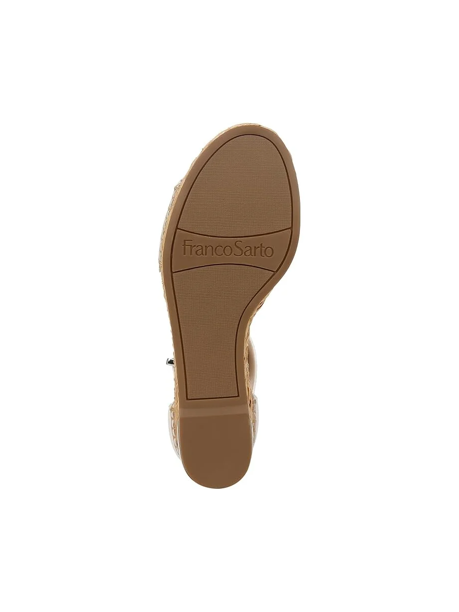 Сандалии Franco Sarto Clemens Raffia Espadrille Wedge Heel — 3