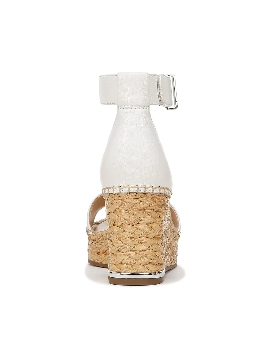 Сандалии Franco Sarto Clemens Raffia Espadrille Wedge Heel — 4