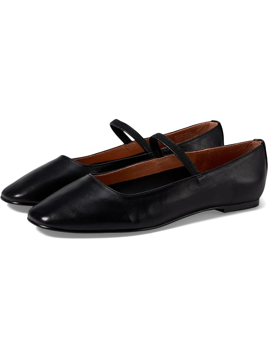Туфли на плоской подошве Madewell The Greta Ballet Flat — черный