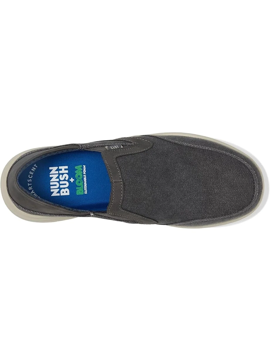 Кроссовки Nunn Bush Conway EZ Canvas Moccasin Toe Slip-On Easy Slip-In Loafer — 2