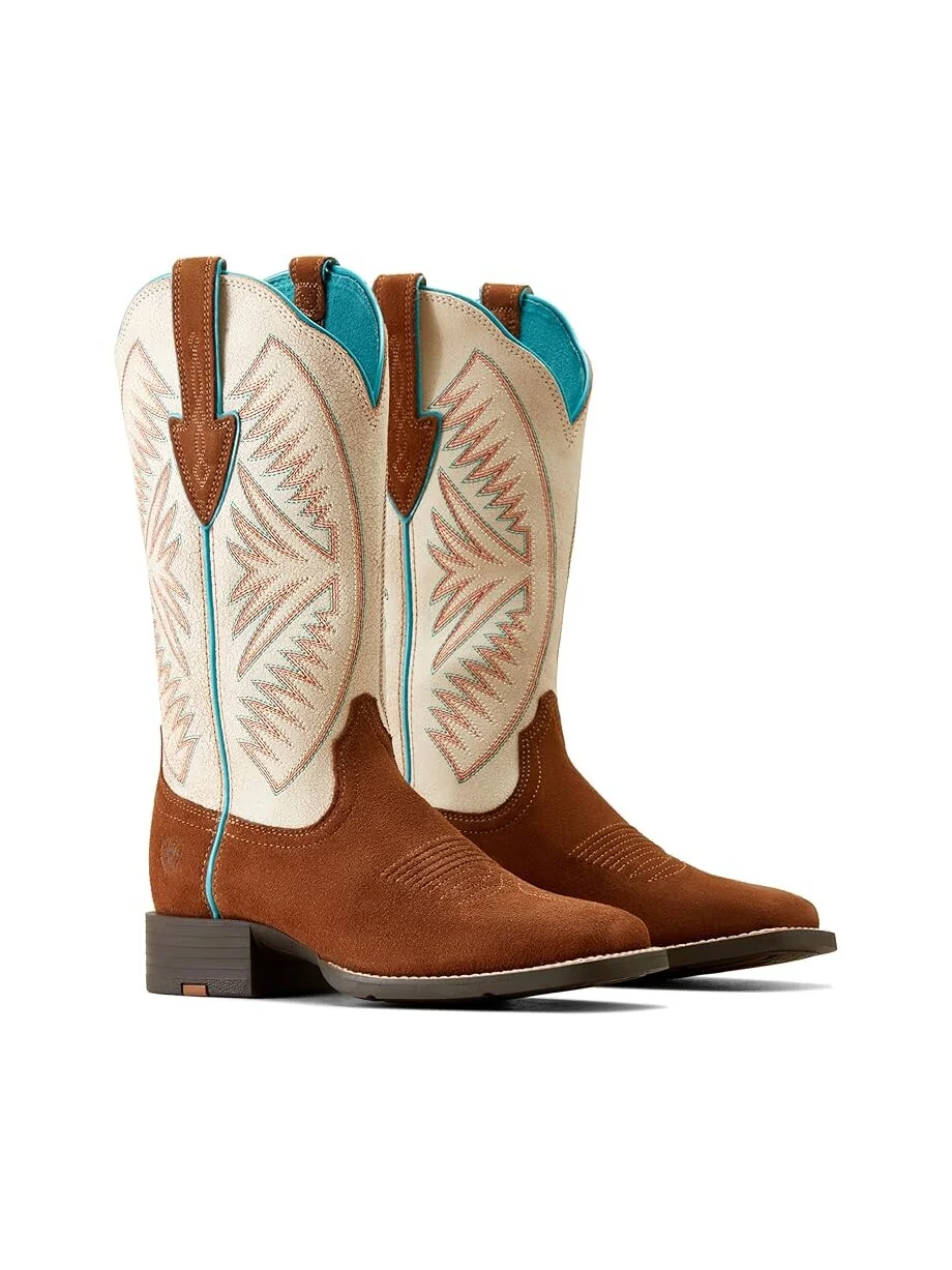 Сапоги женские Ariat Round Up Ruidoso ковбойские с вышивкой — 1