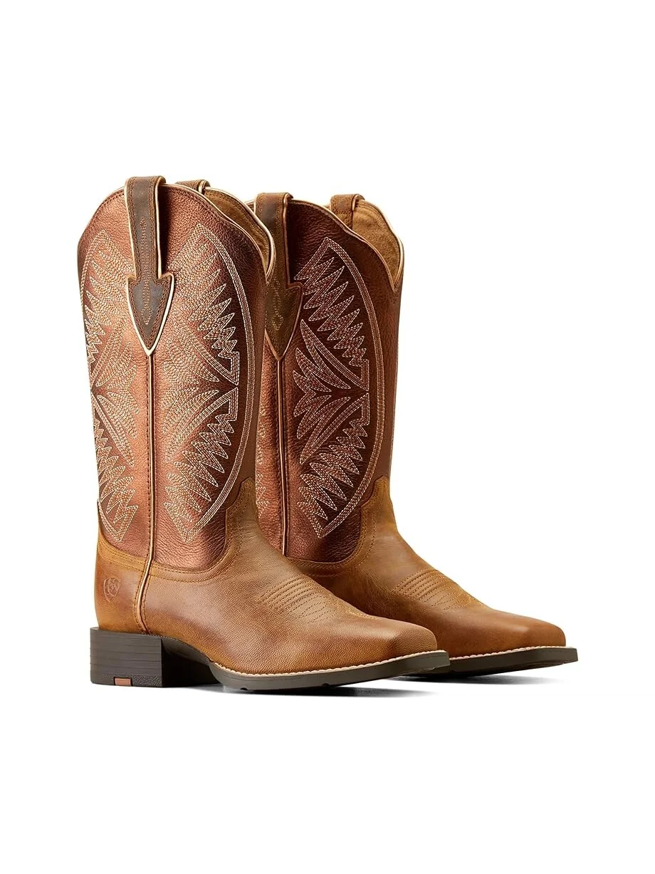 Сапоги женские Ariat Round Up Ruidoso ковбойские с вышивкой — 1