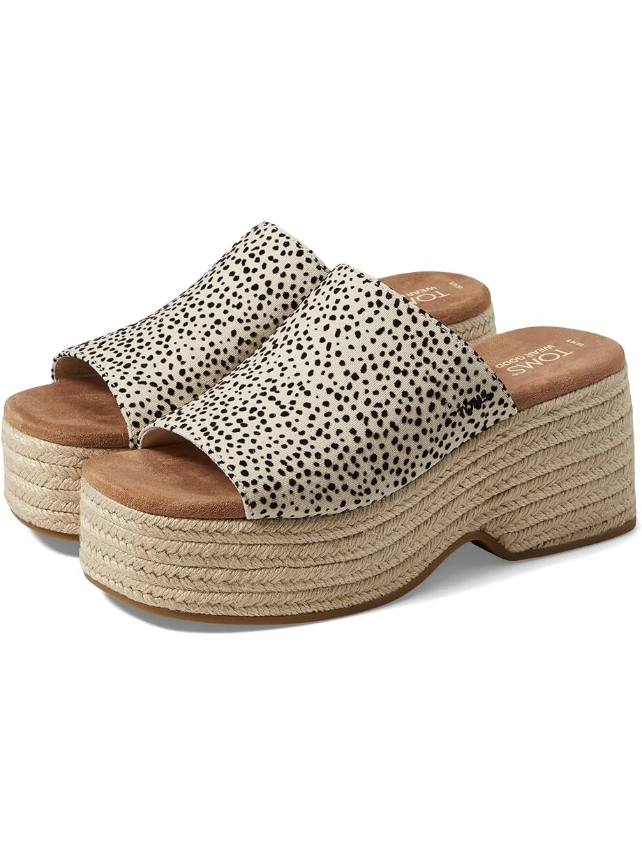 Мюли TOMS Laila, цвет Flocked Mini Cheetah — 1