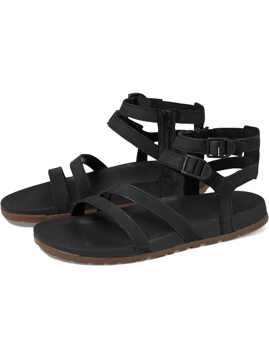 Сандалии Chaco Lowdown Leather Strappy High — черный