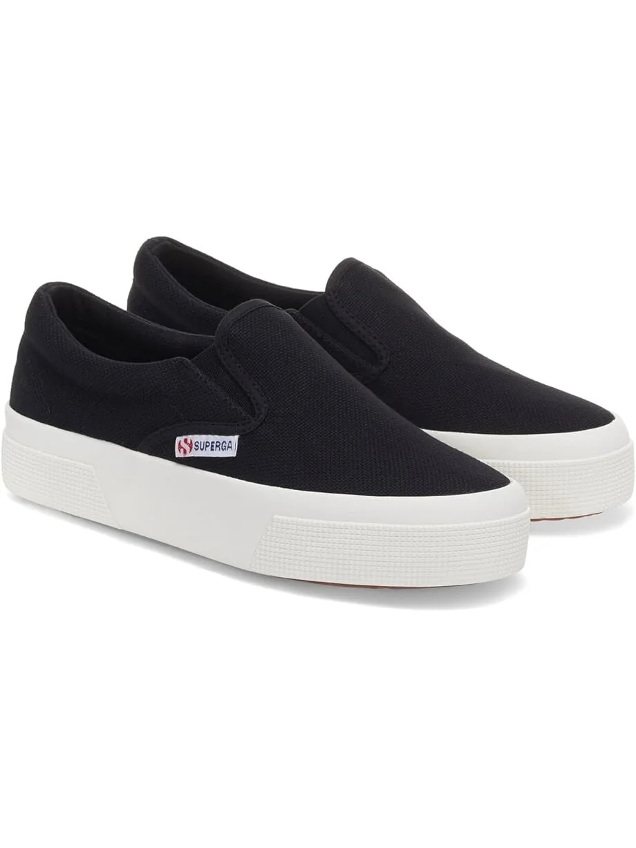 Кроссовки Superga 2740 Platform Slip On — черный