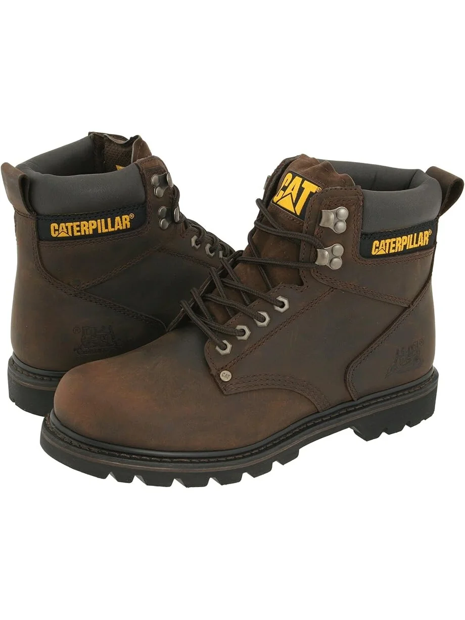 Мужские рабочие ботинки Caterpillar Second Shift темно-коричневые — 2