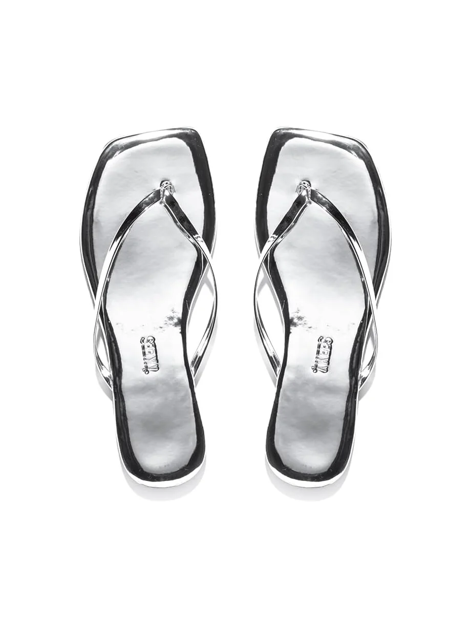 Сандалии TKEES Square Toe Lily Mirror — 1