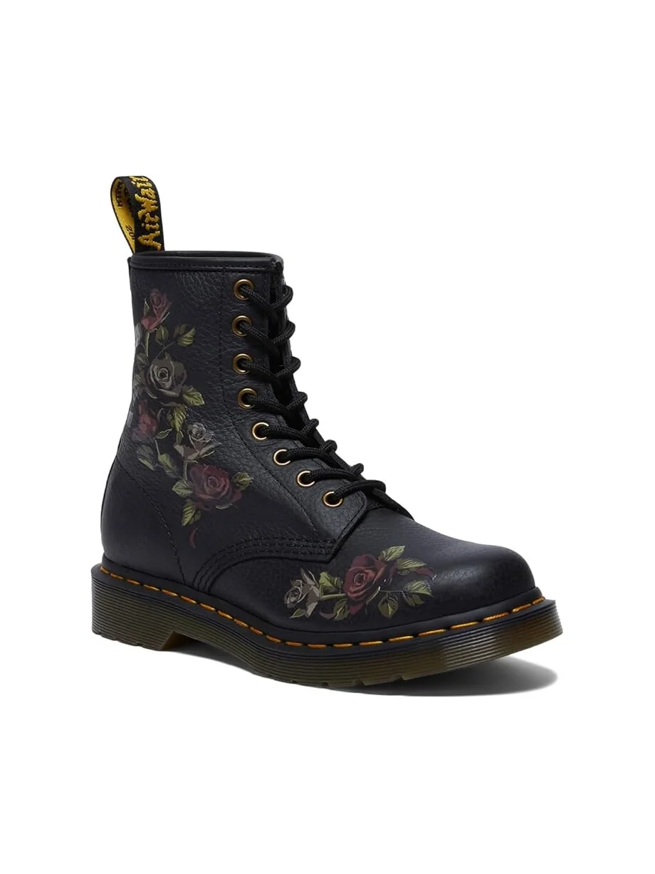 Ботинки кожаные Dr. Martens 1460 с принтом — 1