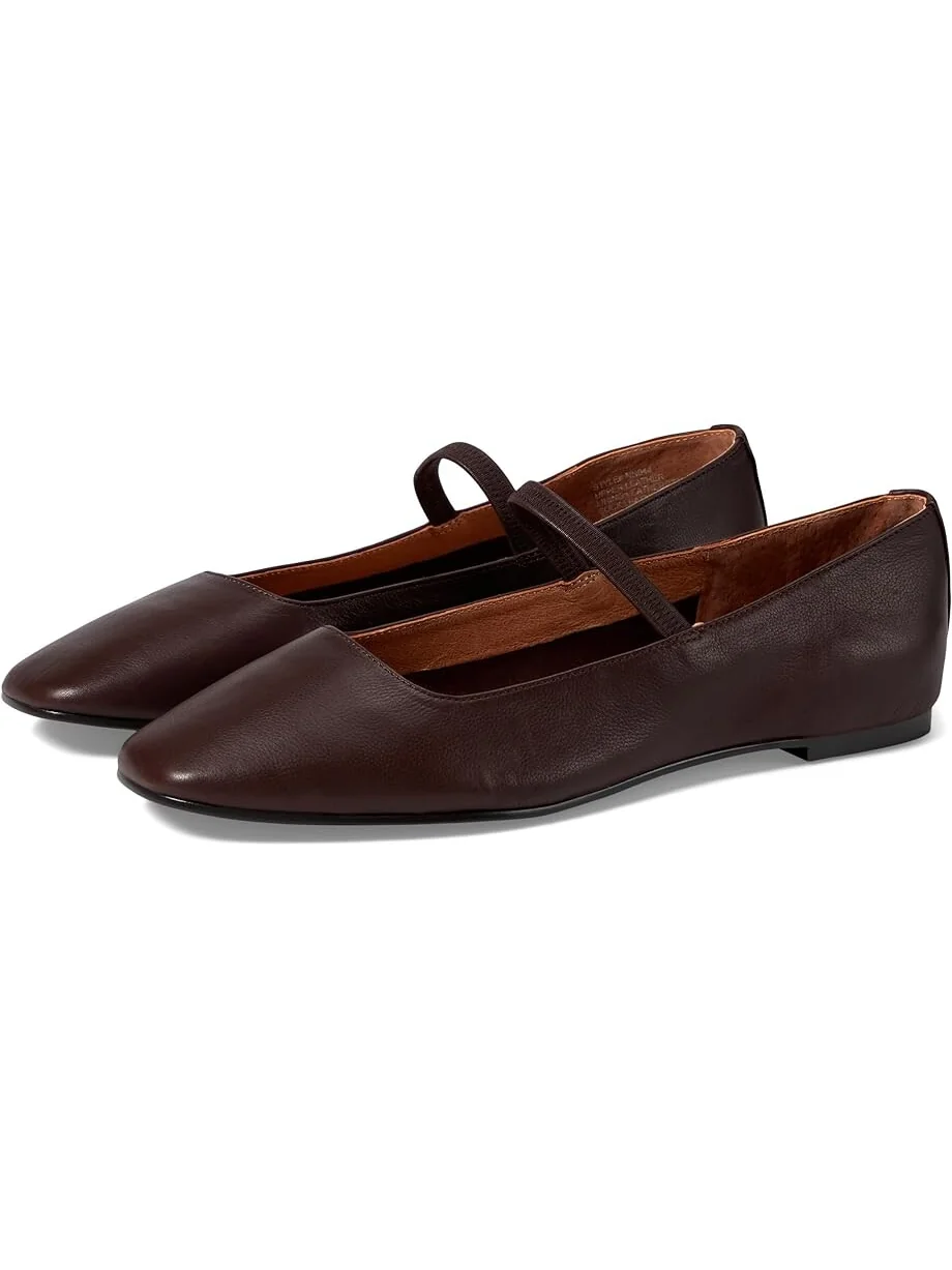 Туфли на плоской подошве Madewell The Greta Ballet Flat — коричневый