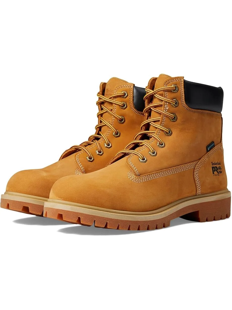 Ботинки Timberland PRO Direct Attach 6" Steel Safety Toe Insulated Waterproof, Wheat-2024 NEW — 1
