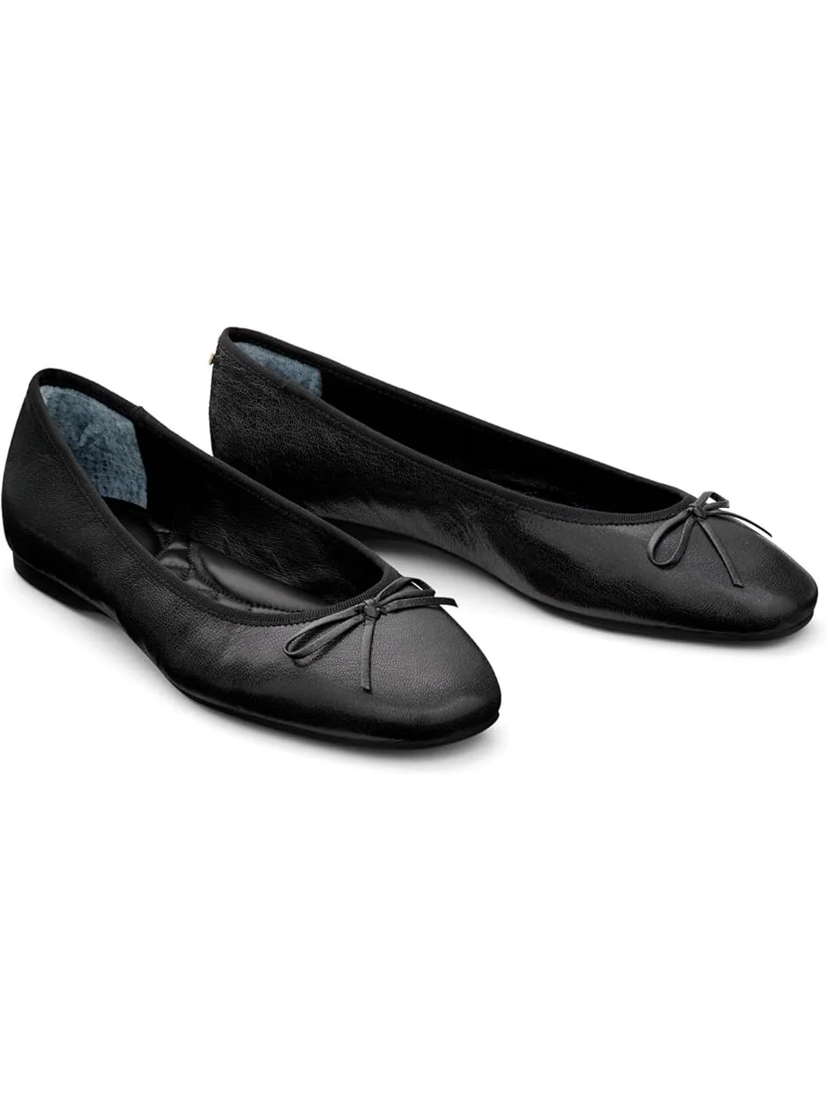 Туфли на плоской подошве Birdies Hummingbird Leather Flat — черный