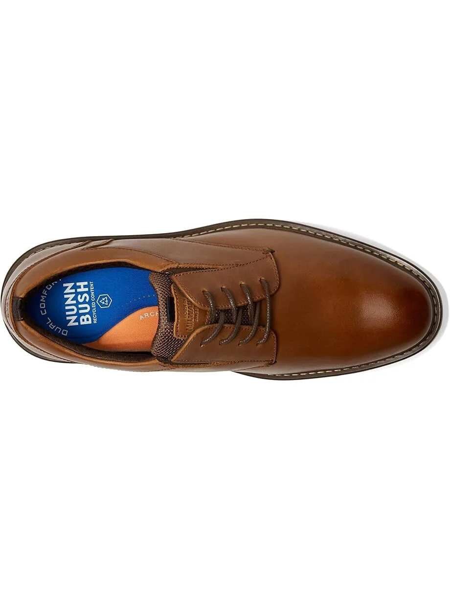 Оксфорды Nunn Bush Griff Plain Toe Oxford Lightweight and Comfortable for All Occasions Leather Lace Up — 2