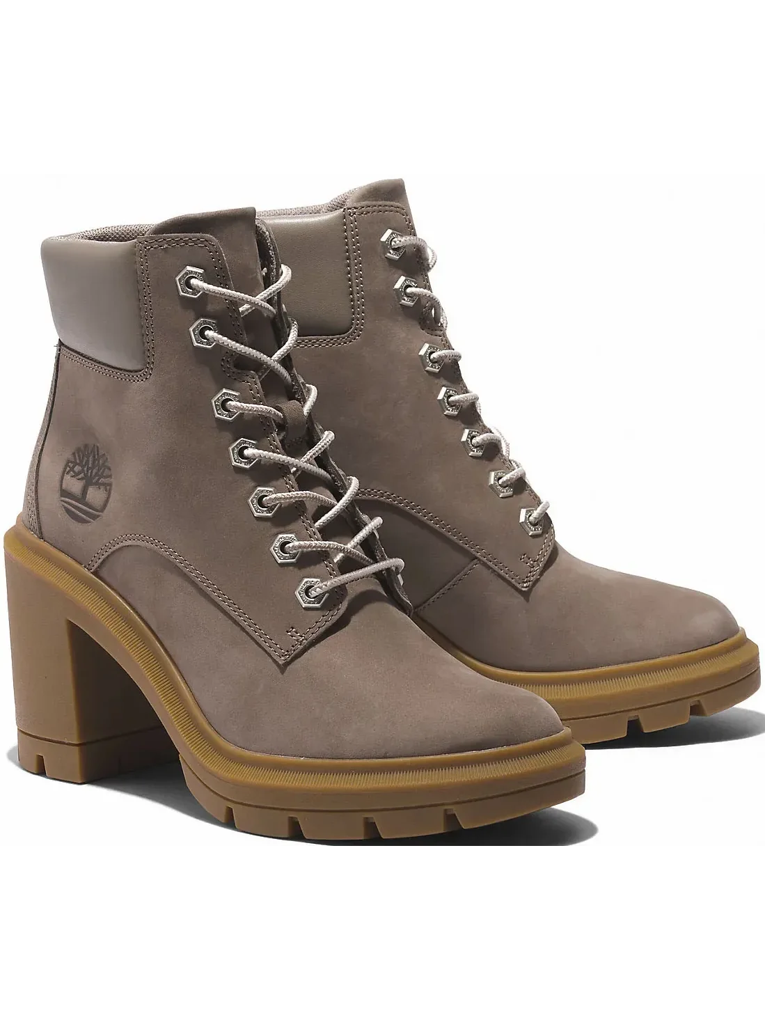 Ботинки Timberland Allington Heights 6" из нубука, с высоким каблуком — 1