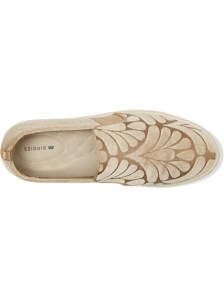 Кроссовки Birdies The Swift Sneaker, цвет Taupe Velvet Embroidery — 2