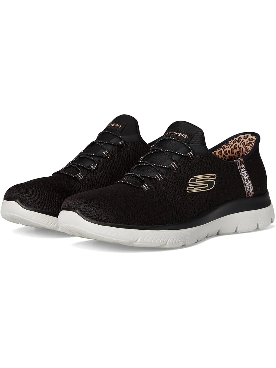 Кроссовки SKECHERS Summits Leopard Chic Hands Free Slip-INS — 1