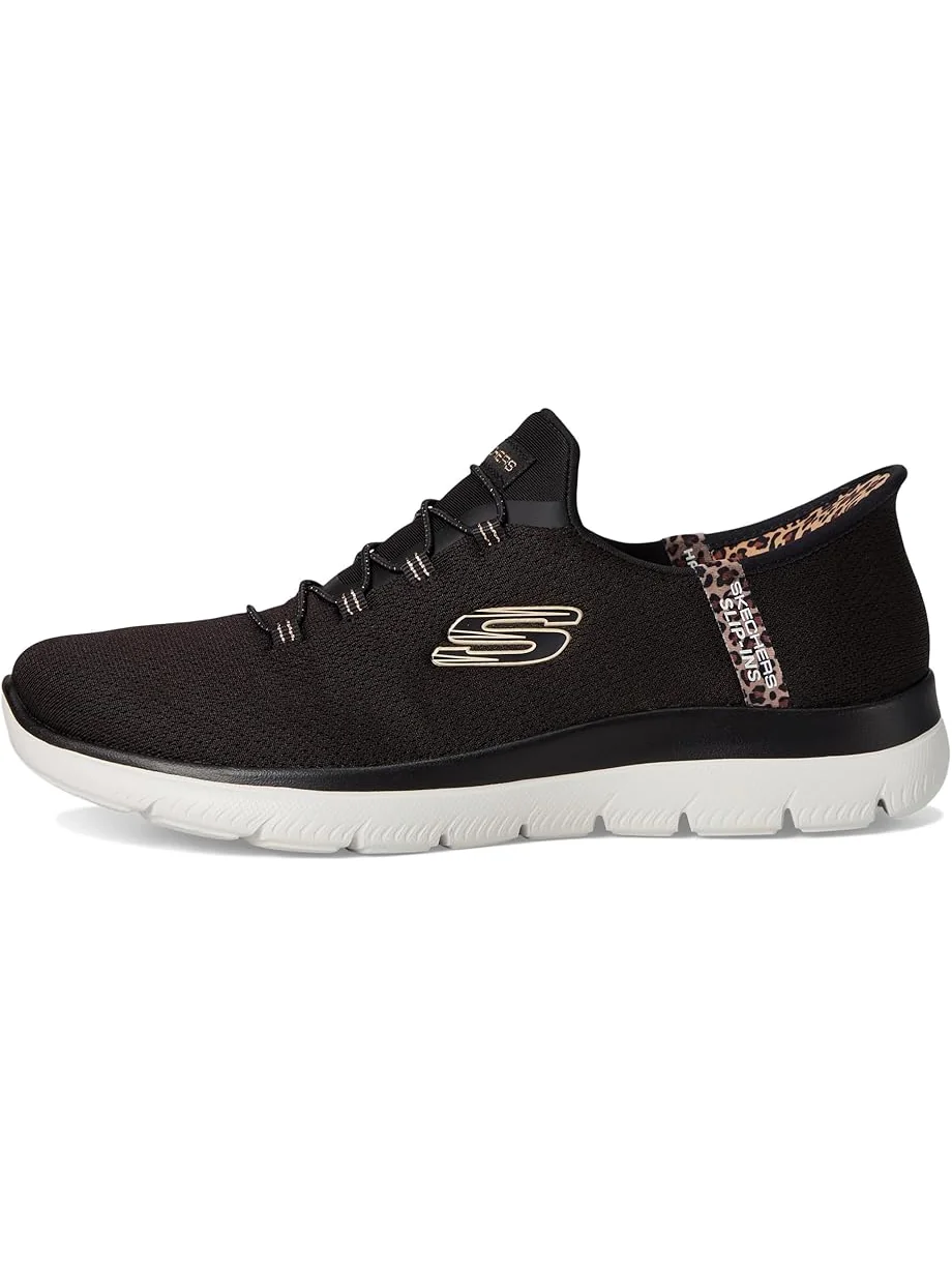 Кроссовки SKECHERS Summits Leopard Chic Hands Free Slip-INS — 4