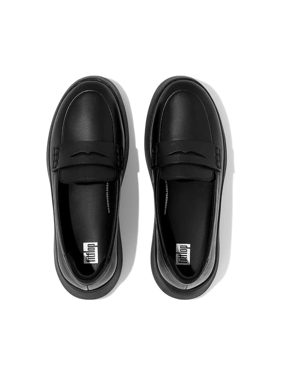 Лоферы FitFlop F-Mode Leather Flatform Penny Loafers — 2