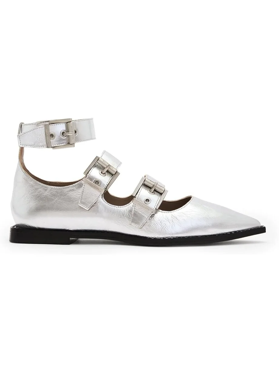 Туфли на плоской подошве AllSaints Susan Buckle Shoe — 4