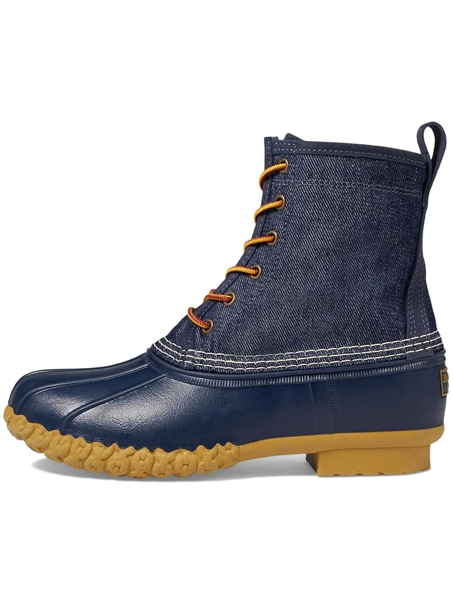Ботинки Bean Boot 8" с верхом из денима и фланелевой подкладкой — 4