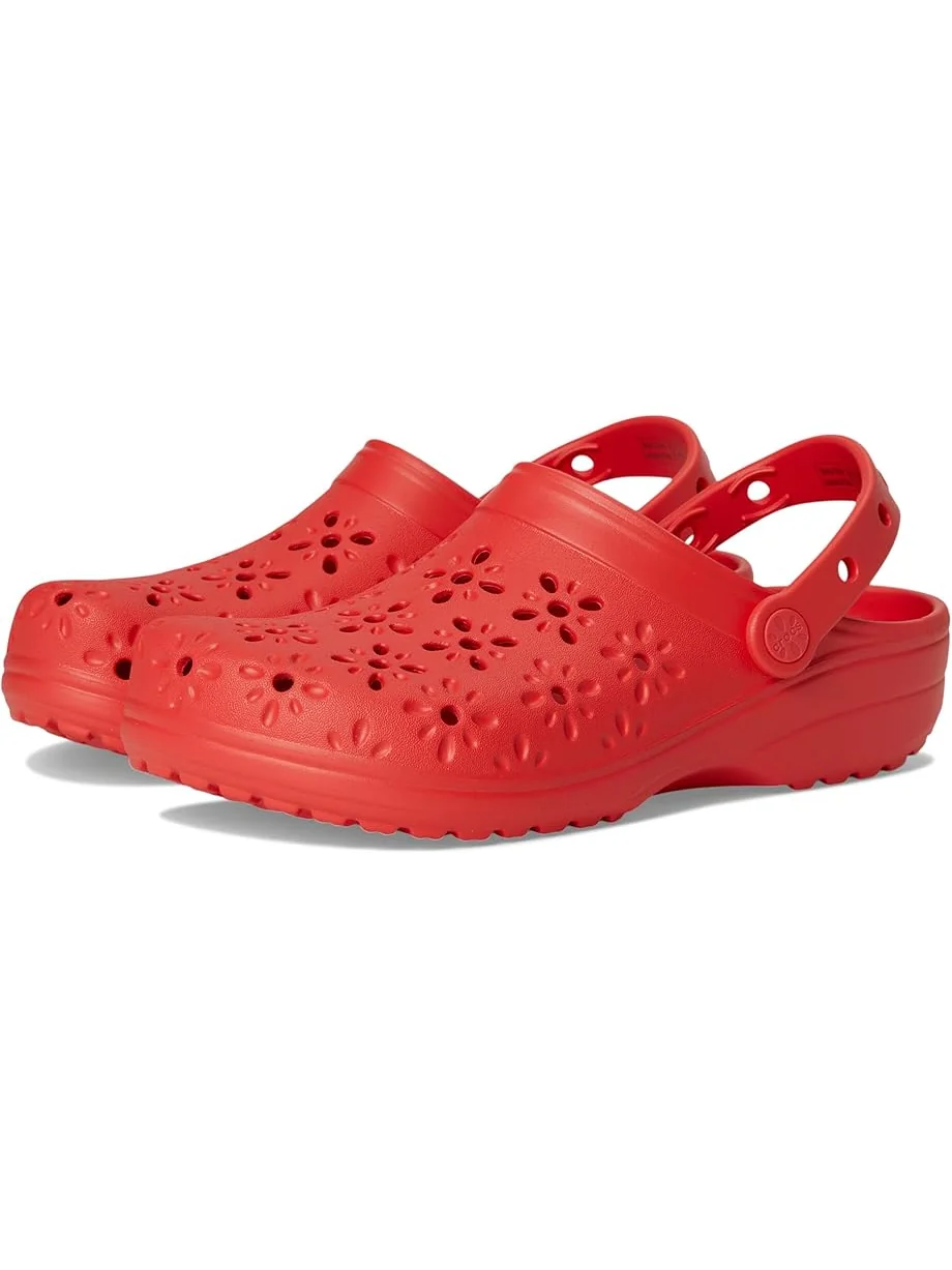 Сабо Unisex Crocs Classic Clogs with Floral Cut Out Design — 1
