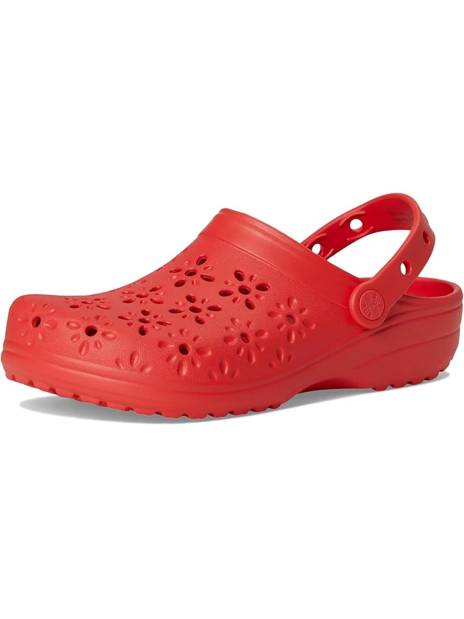 Сабо Unisex Crocs Classic Clogs with Floral Cut Out Design — 7