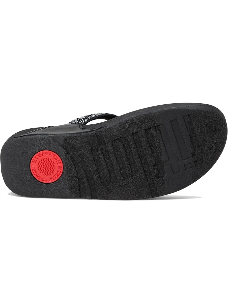 Сандалии FitFlop Lulu Crystal-Mix Toe-Post Sandals — 3