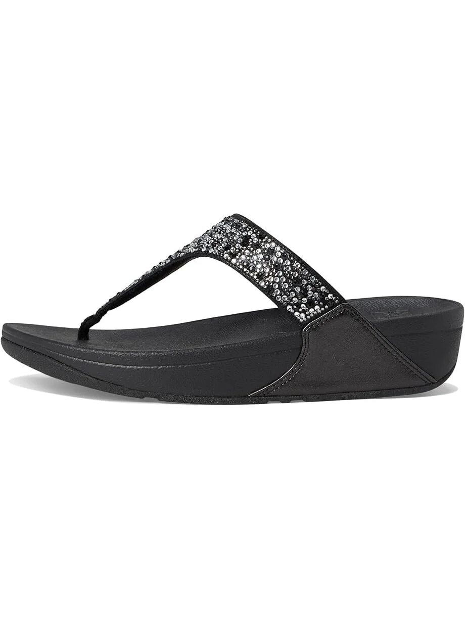 Сандалии FitFlop Lulu Crystal-Mix Toe-Post Sandals — 4