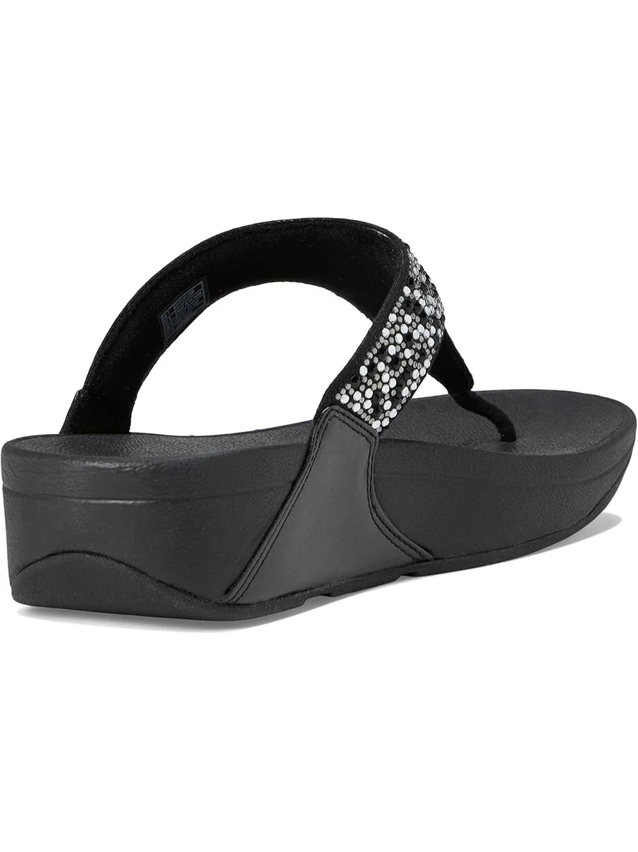 Сандалии FitFlop Lulu Crystal-Mix Toe-Post Sandals — 5