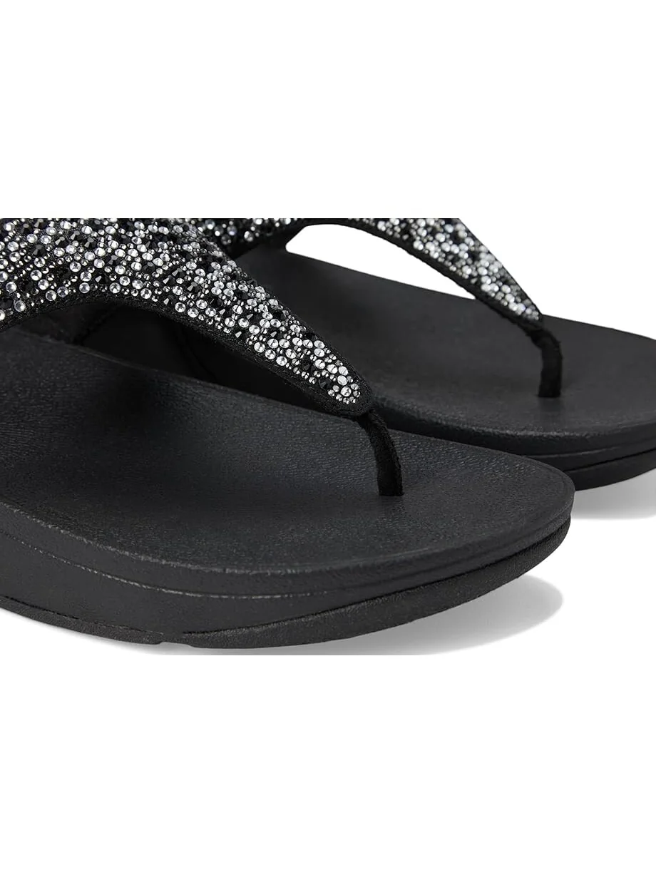 Сандалии FitFlop Lulu Crystal-Mix Toe-Post Sandals — 6