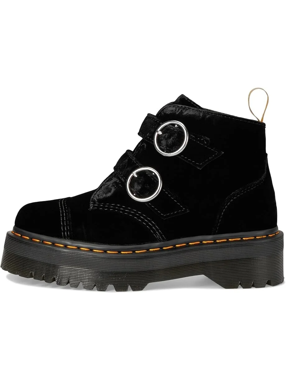Ботинки Dr. Martens Vegan Devon Velvet на платформе — 4