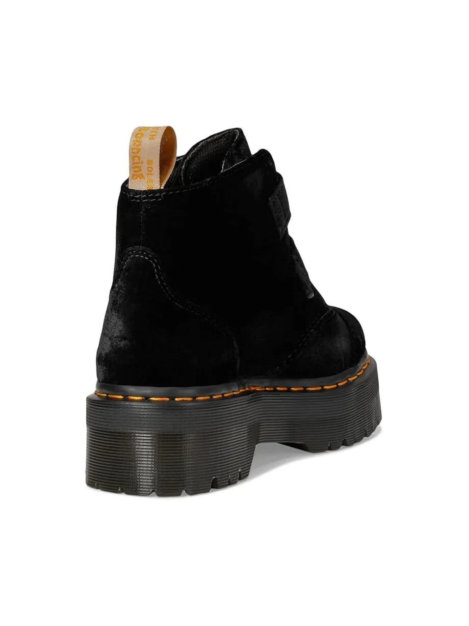 Ботинки Dr. Martens Vegan Devon Velvet на платформе — 5