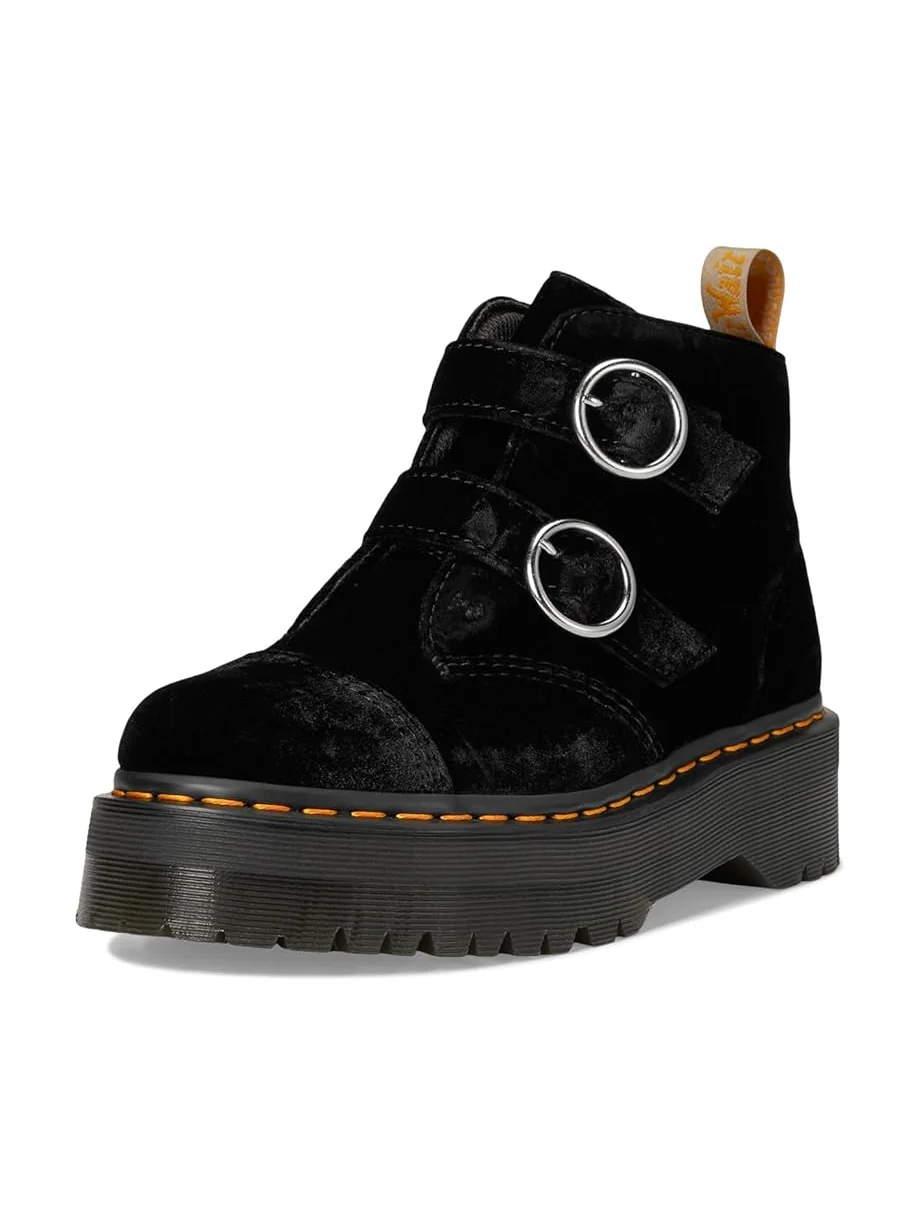 Ботинки Dr. Martens Vegan Devon Velvet на платформе — 7