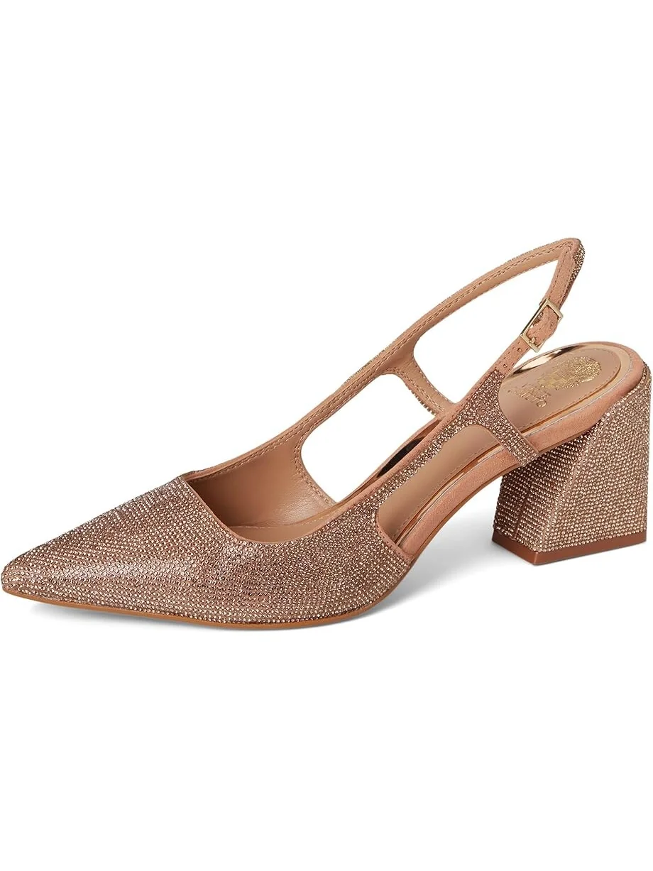 Туфли Vince Camuto Sindreea Rhinestone Block Heel Slingback Pump — 7