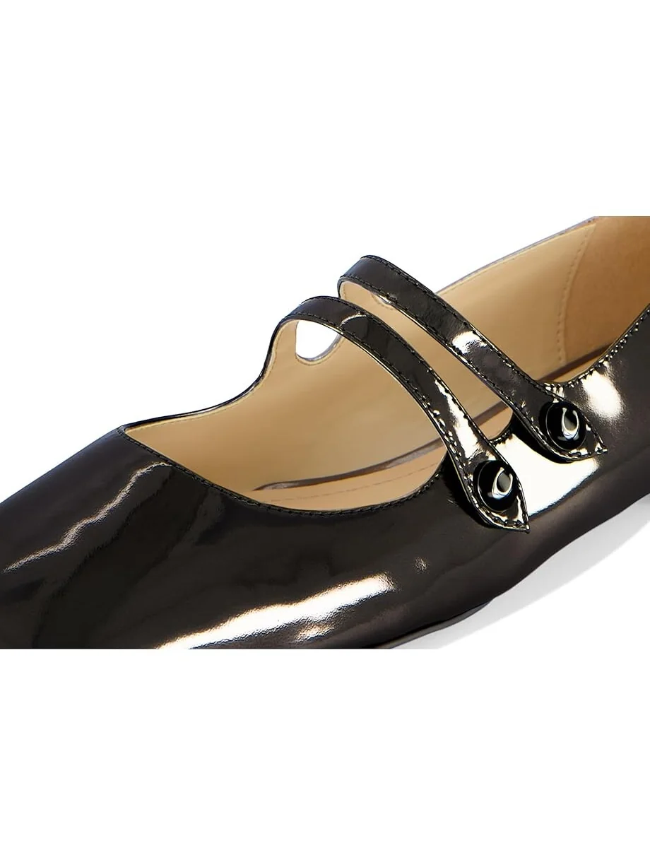 Туфли на плоской подошве COACH Winley Metallic Leather Mary Jane — 6