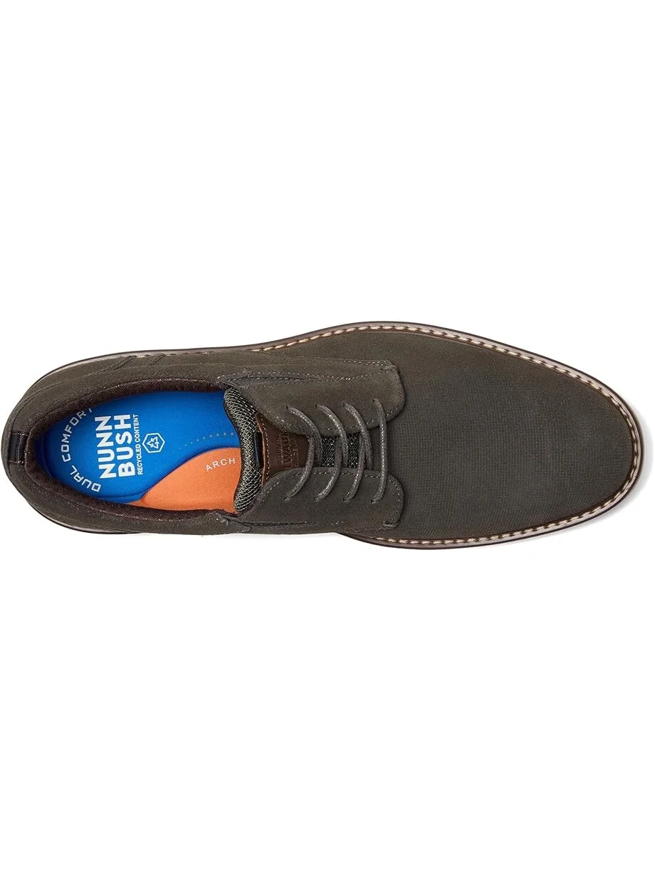 Оксфорды Nunn Bush Griff Plain Toe Oxford Lightweight and Comfortable for all Occasions Suede Lace-Up — 2