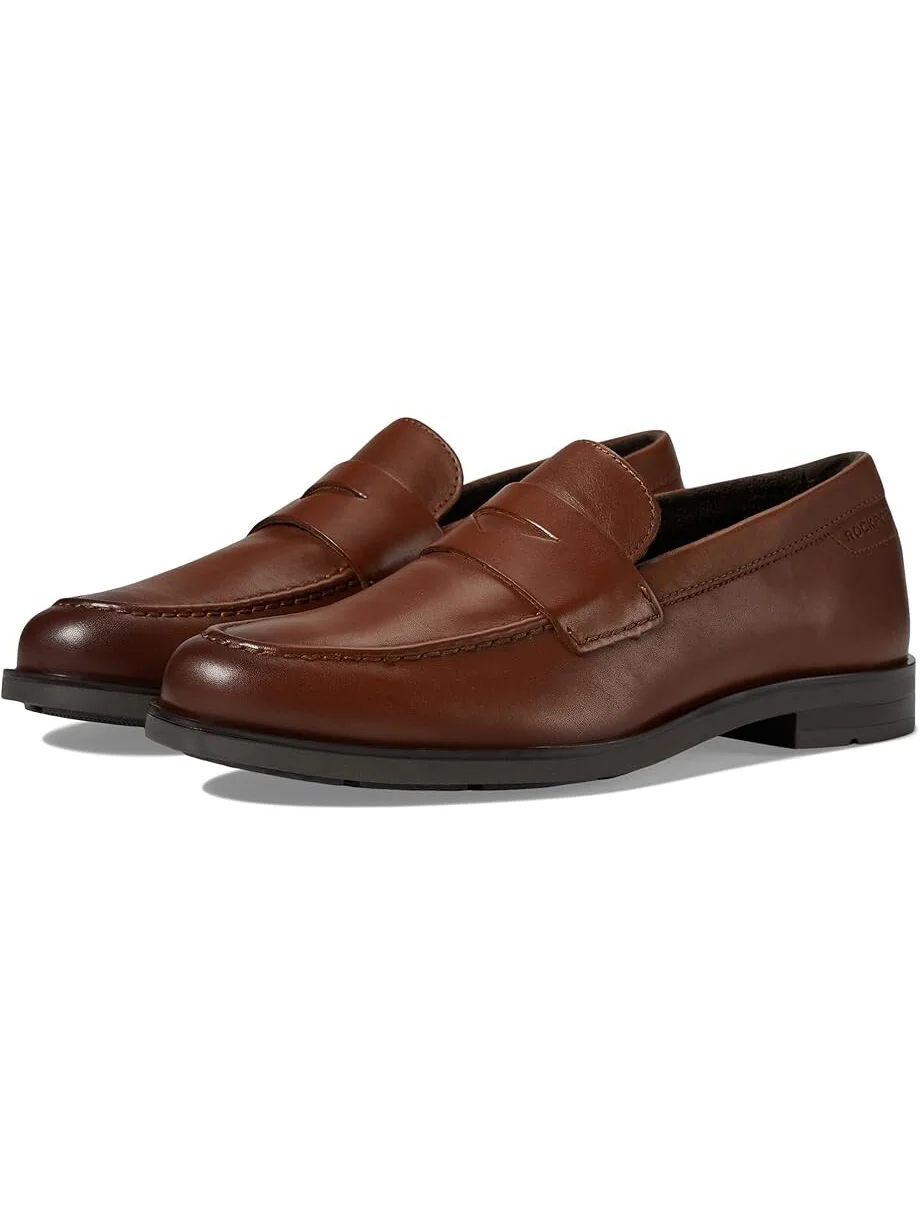 Лоферы Rockport Sutton, цвет Dark Natural Leather — 1