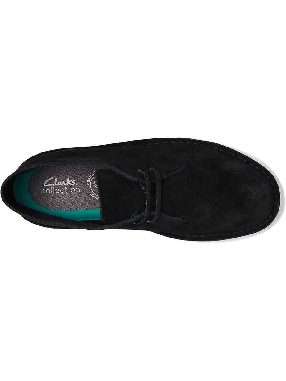 Ботинки Clarks Shepton, черные замшевые — 2