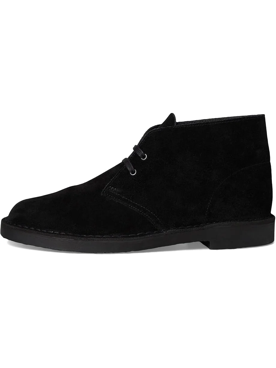 Ботинки Clarks Shepton, черные замшевые — 4