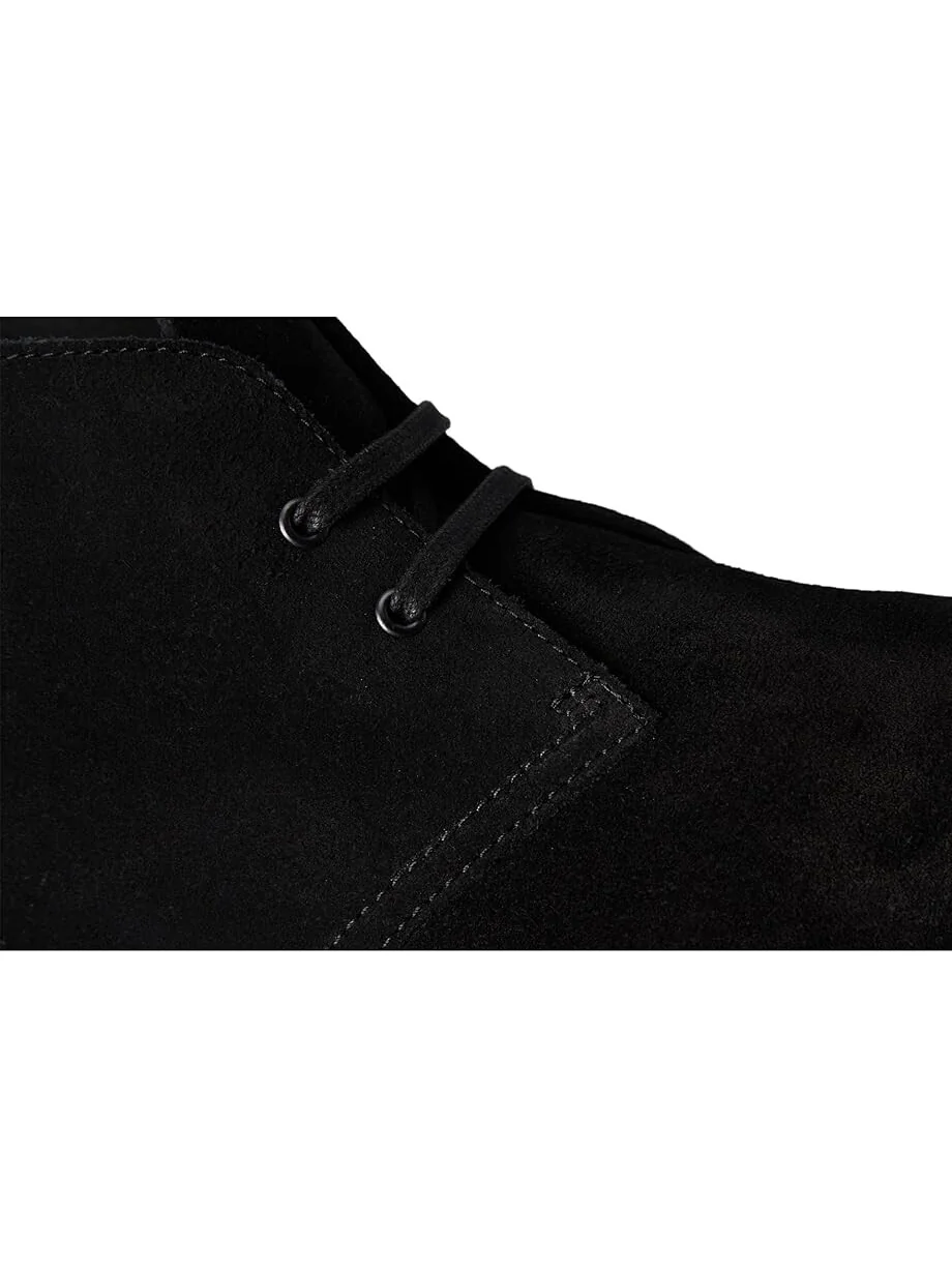 Ботинки Clarks Shepton, черные замшевые — 6