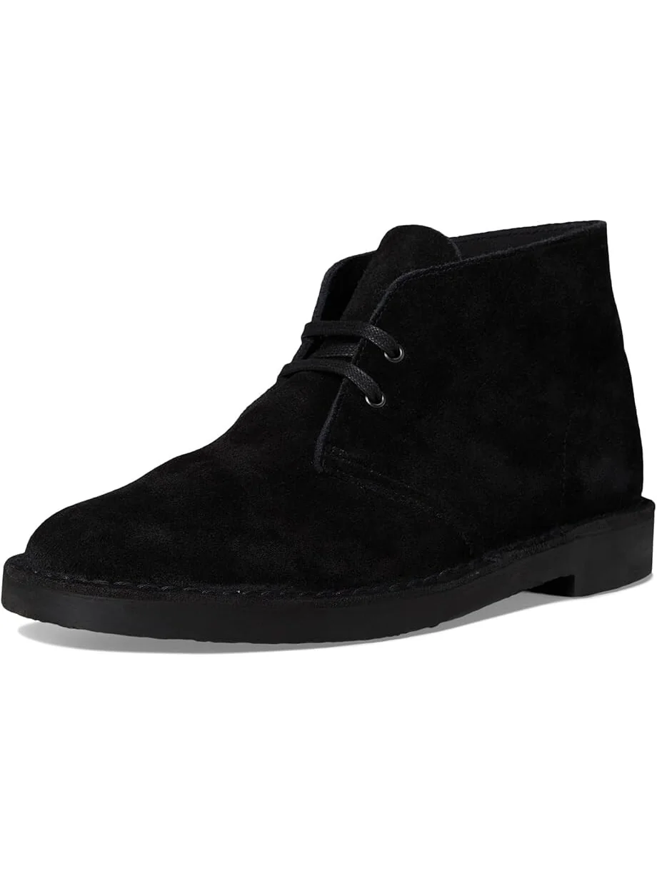 Ботинки Clarks Shepton, черные замшевые — 7