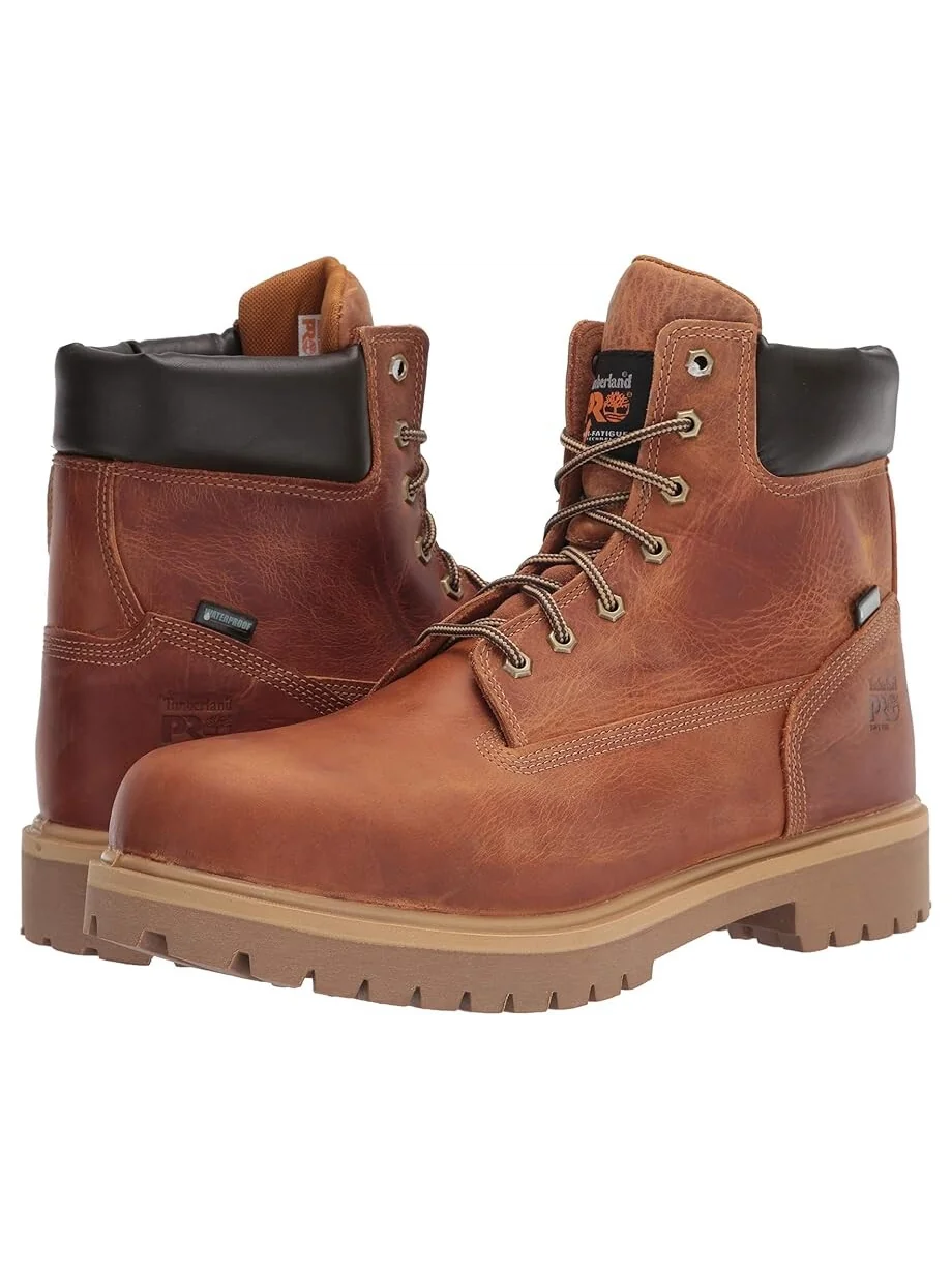 Ботинки Timberland PRO Direct Attach мужские водонепроницаемые кожаные коричневые — 1