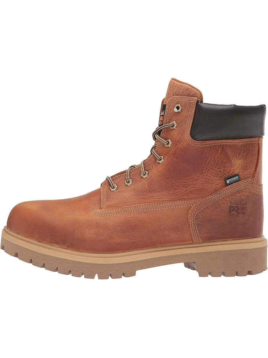 Ботинки Timberland PRO Direct Attach мужские водонепроницаемые кожаные коричневые — 4