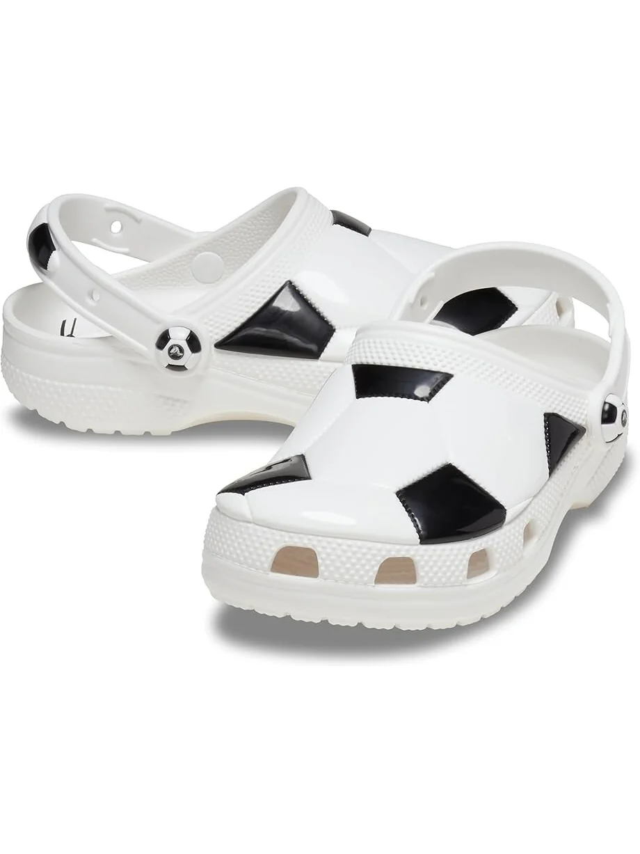 Сабо Unisex Crocs Kids Classic Clogs with Patterns and Graphics, цвет Soccer Ball — 1