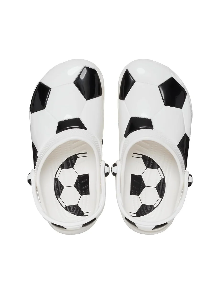 Сабо Unisex Crocs Kids Classic Clogs with Patterns and Graphics, цвет Soccer Ball — 2