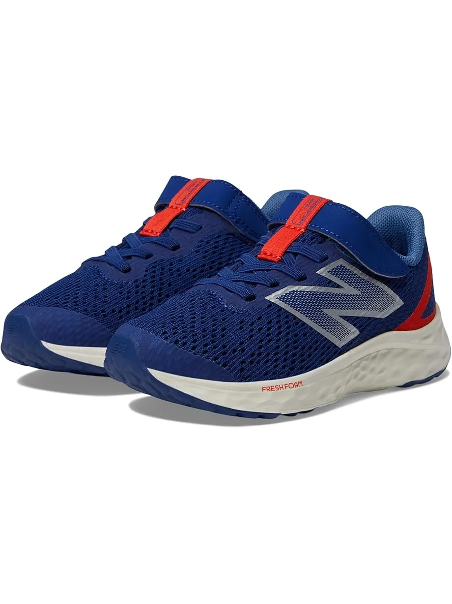 Кроссовки New Balance Kids Fresh Foam Arishi v4 Bungee Lace with Top Strap, цвет Inkwell/Neo Flame — 1