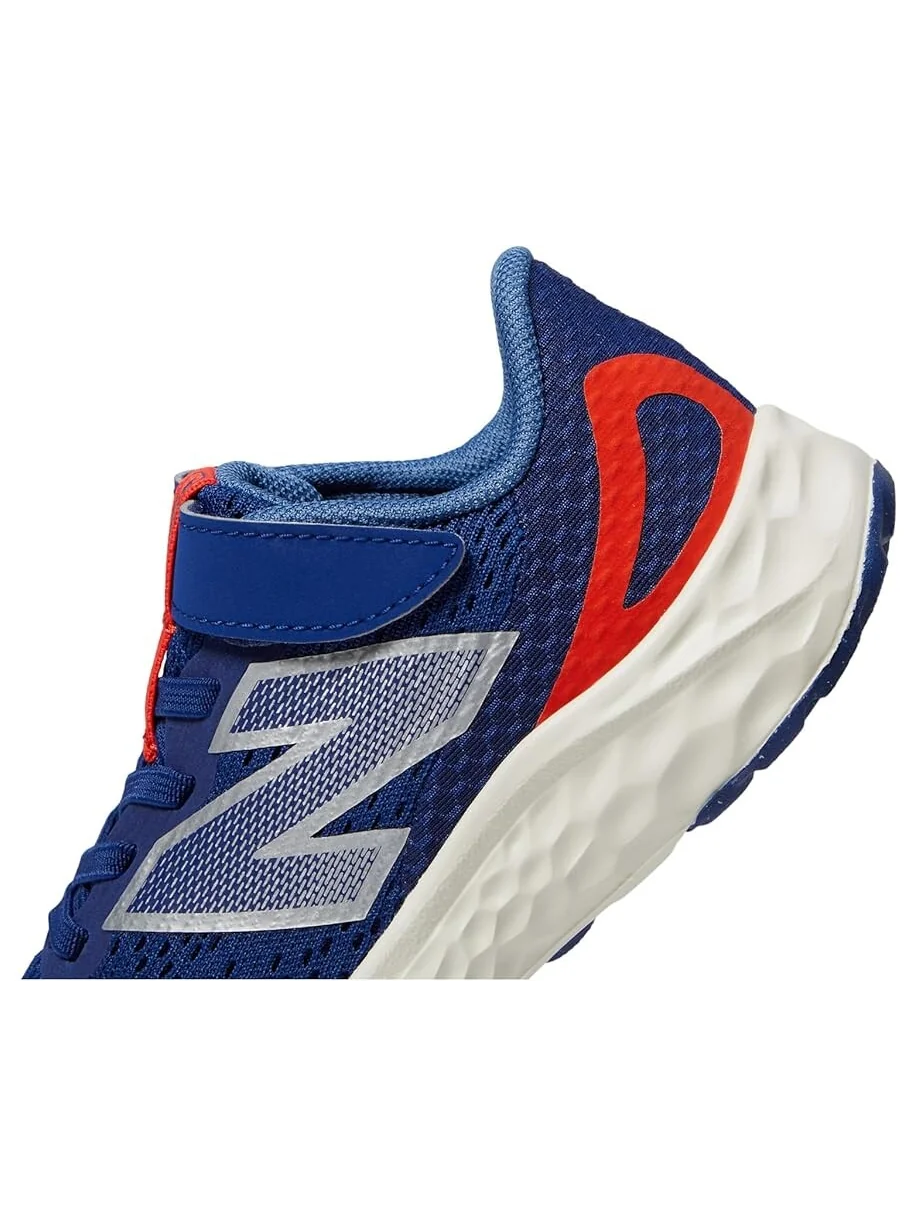 Кроссовки New Balance Kids Fresh Foam Arishi v4 Bungee Lace with Top Strap, цвет Inkwell/Neo Flame — 5